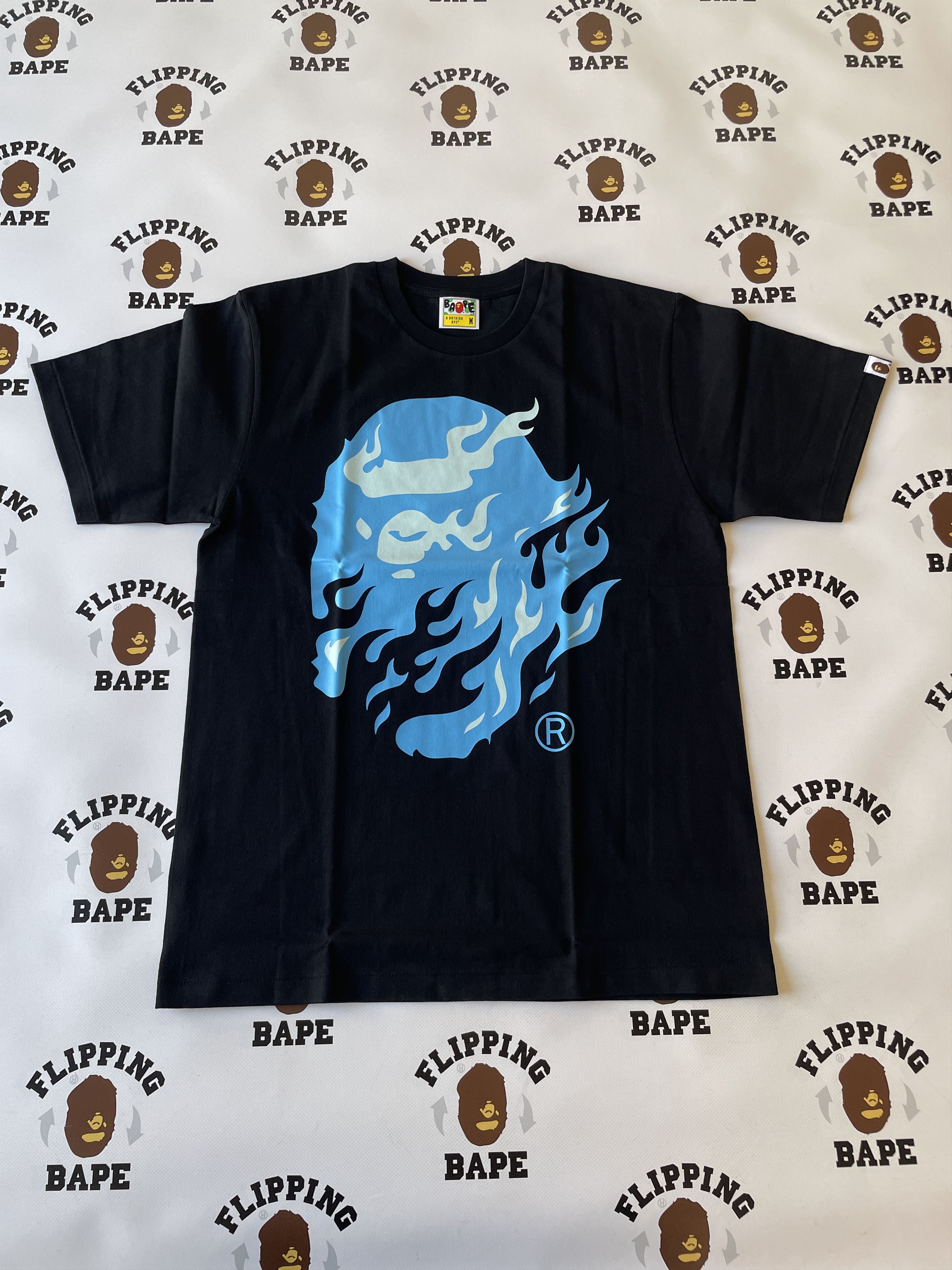 Bape BAPE FLAME APE HEAD TEE Size US L / EU 52-54 / 3 - 1 Thumbnail