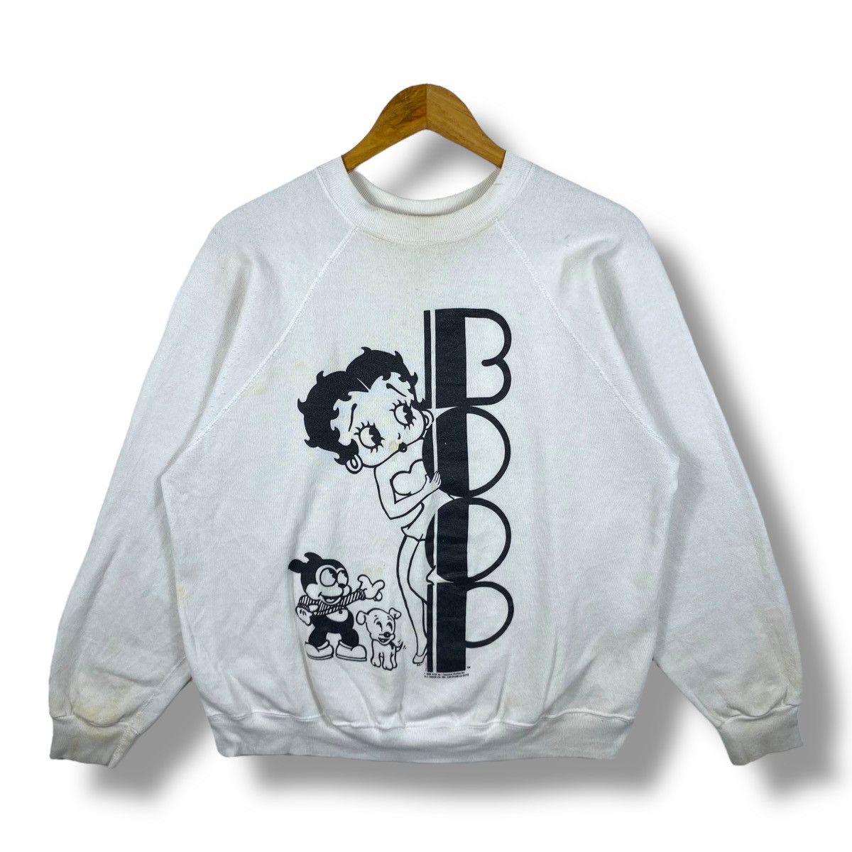 Vintage Vintage 80's BETTY BOOP Double Sided Crewneck Sweatshirt Size US L / EU 52-54 / 3 - 1 Thumbnail
