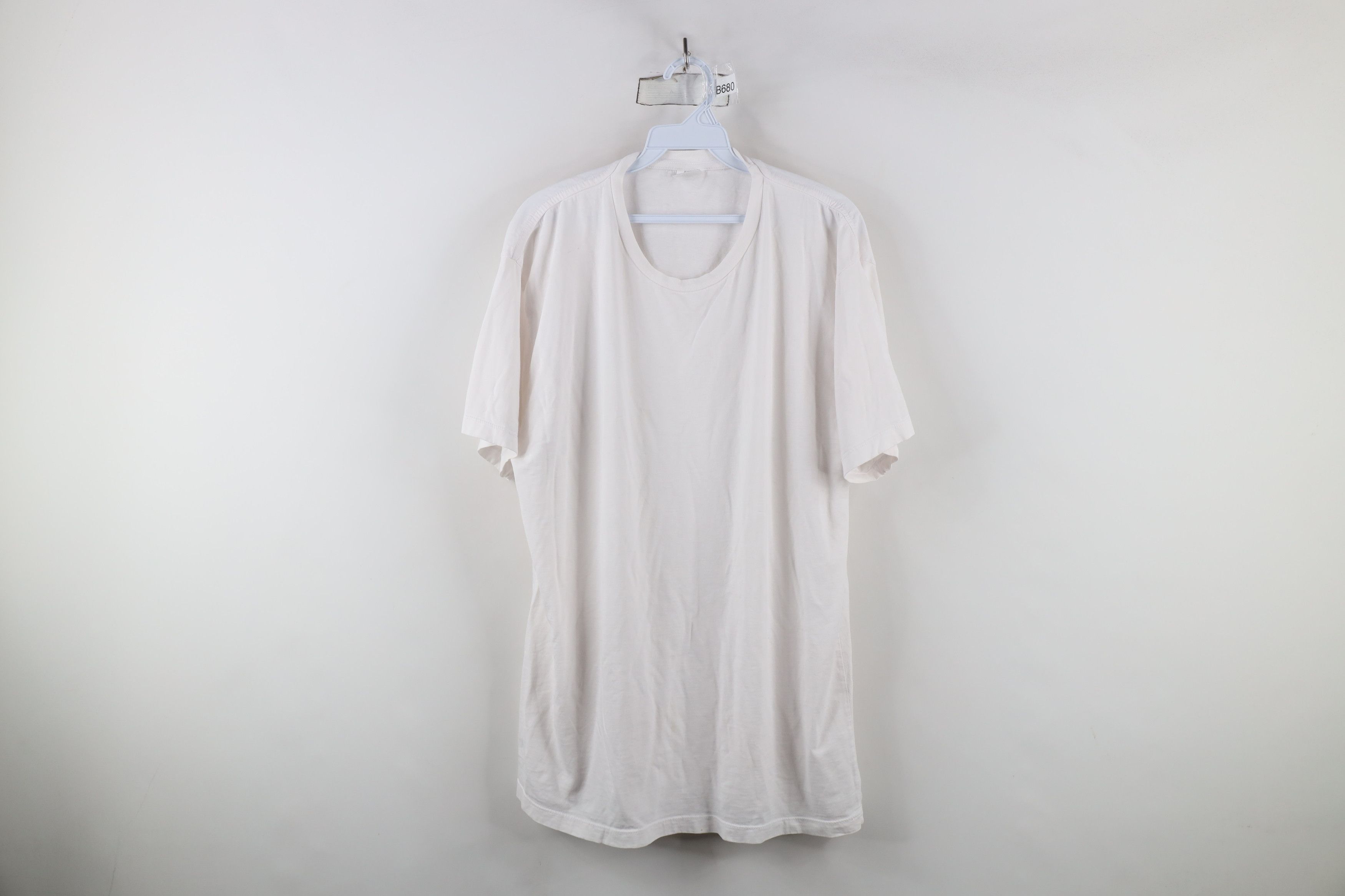 Vintage Vintage 90s Streetwear Short Sleeve T-Shirt White Cotton USA Size US XL / EU 56 / 4 - 1 Thumbnail