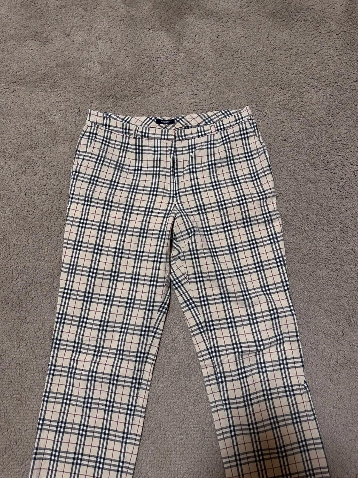 Burberry Burberry London Vintage Nova Check Flared Pants Sz IT 48 Size 34" / US 12 / IT 48 - 3 Thumbnail