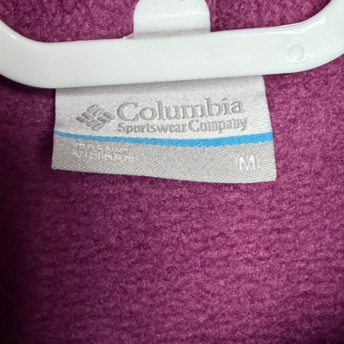 Columbia Columbia Womens Medium Purple Fleece Jacket Full Zip Soft Size M / US 6-8 / IT 42-44 - 5 Thumbnail