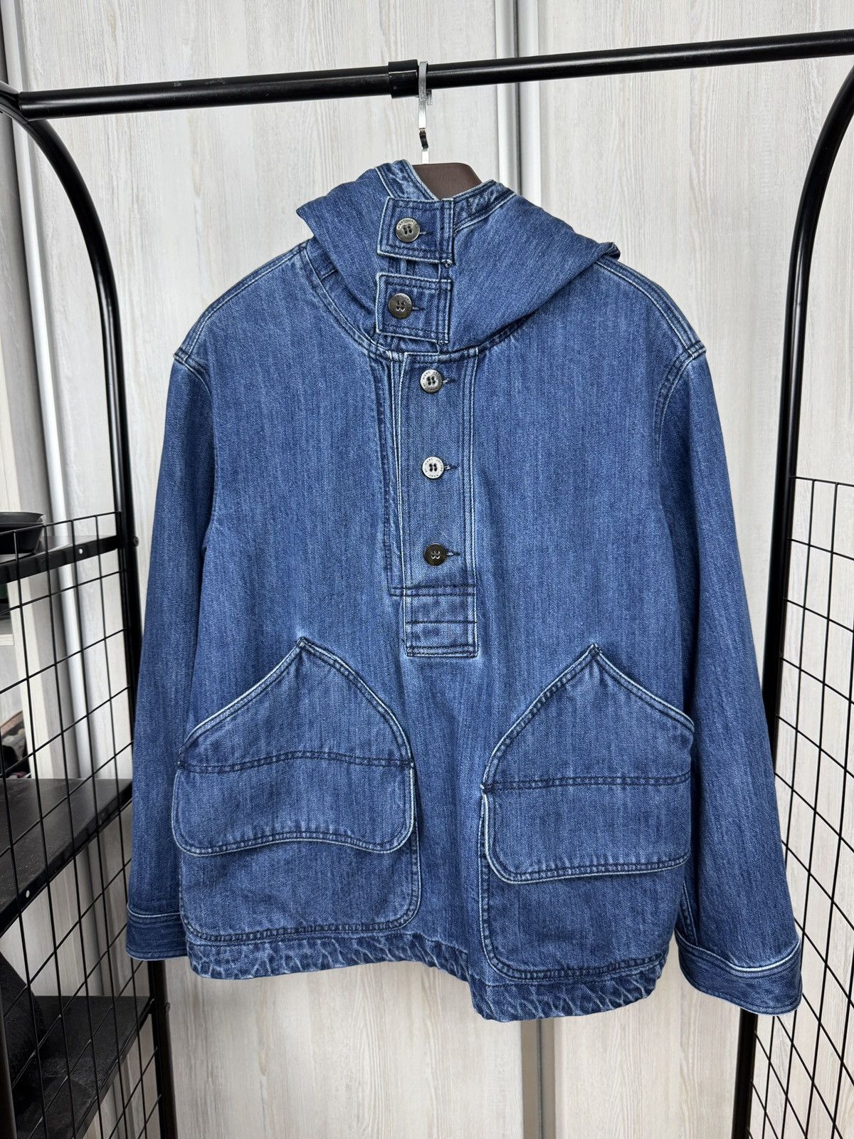 Marc by Marc Jacobs MARC BY MARC JACOBS 4-Pocket Denim Hooded Jacket 40s US Navy Size US M / EU 48-50 / 2 - 1 Thumbnail