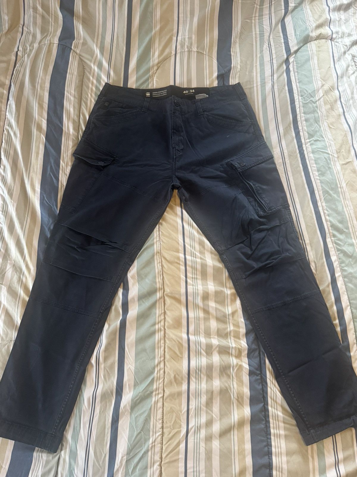G-Star Gstar Navy Cargo Pants Size US 40 / EU 56 - 2 Thumbnail