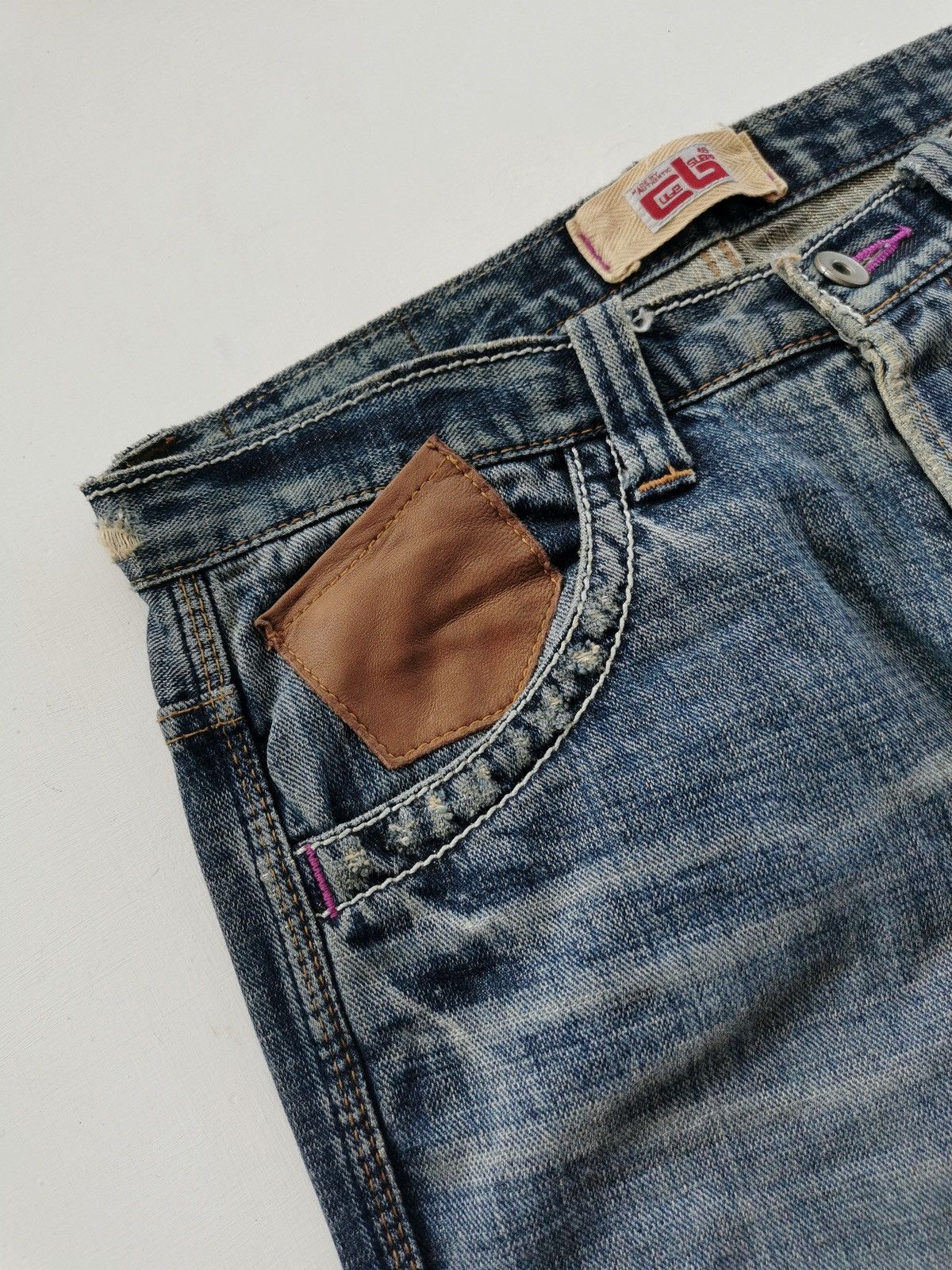 Japanese Brand Cube Sugar Japan Double Back Denim Jeans Size US 31 - 11 Thumbnail