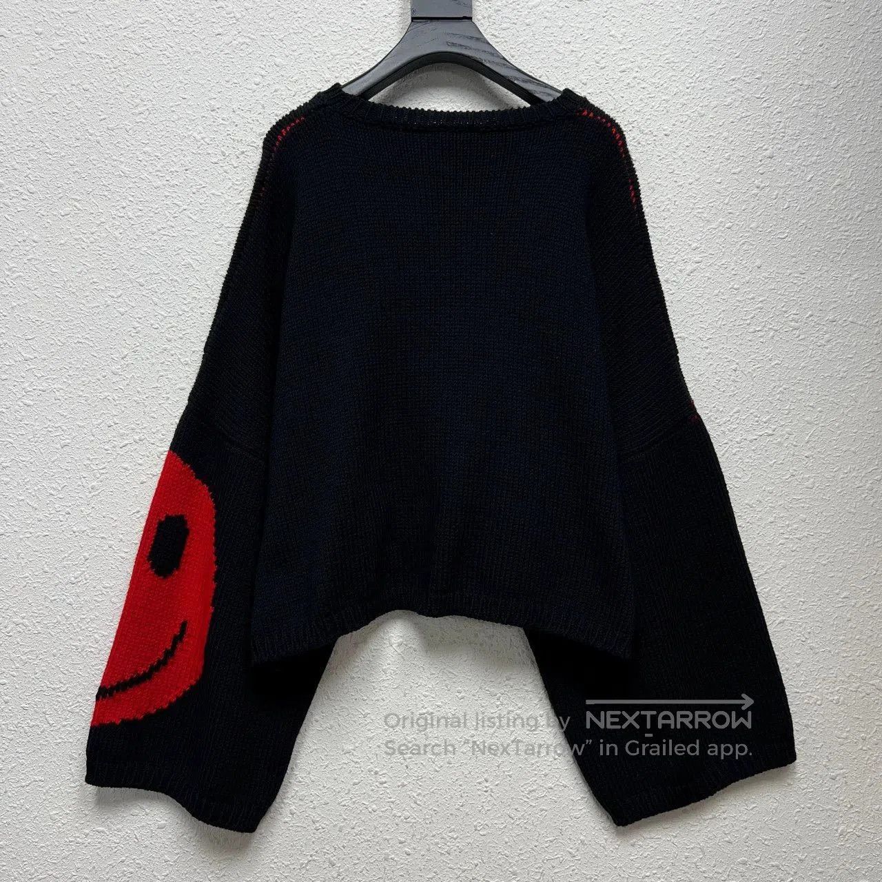 Raf Simons Raf Simons Smiley co-branded smiley face knitted sweater. Size US S / EU 44-46 / 1 - 2 Thumbnail