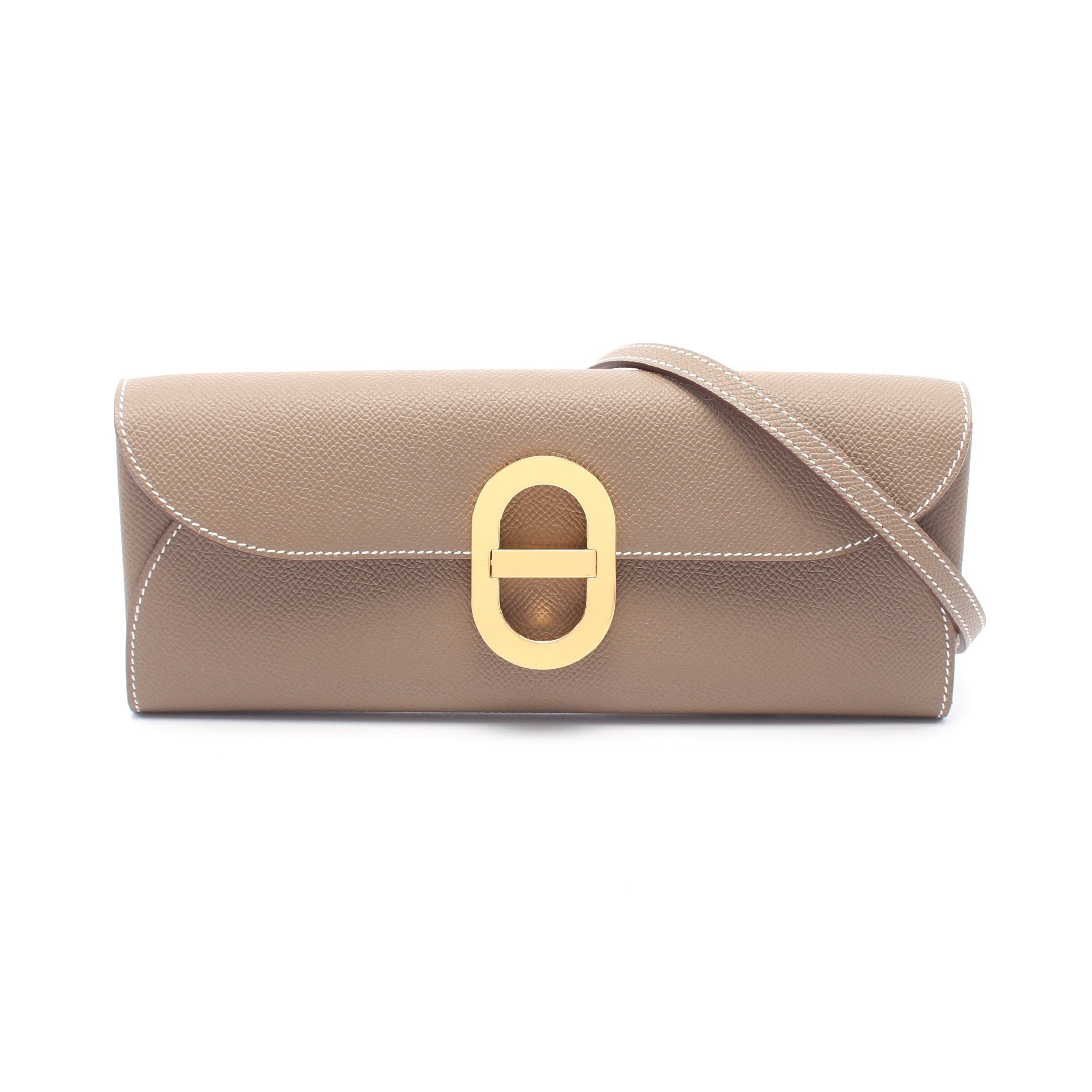 Hermes Hermes Chaîne Too Go Etoupe Shoulder Wallet Bag Veau Epsom Gray Brown Gold Hardware B Stamp Size ONE SIZE - 1 Thumbnail