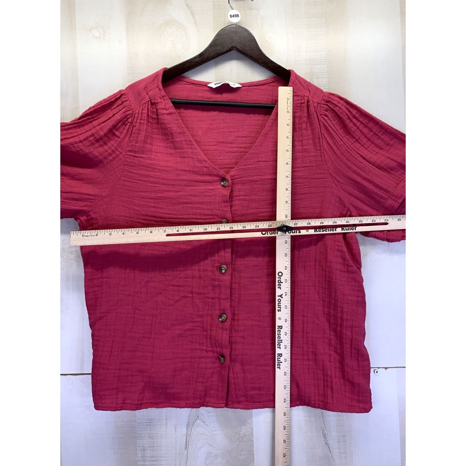 Vintage VINTAGE Sonoma Womens Berry Blossom V Neck Button Front Shirt XL NWT-8498 Size XL / US 12-14 / IT 48-50 - 2 Thumbnail