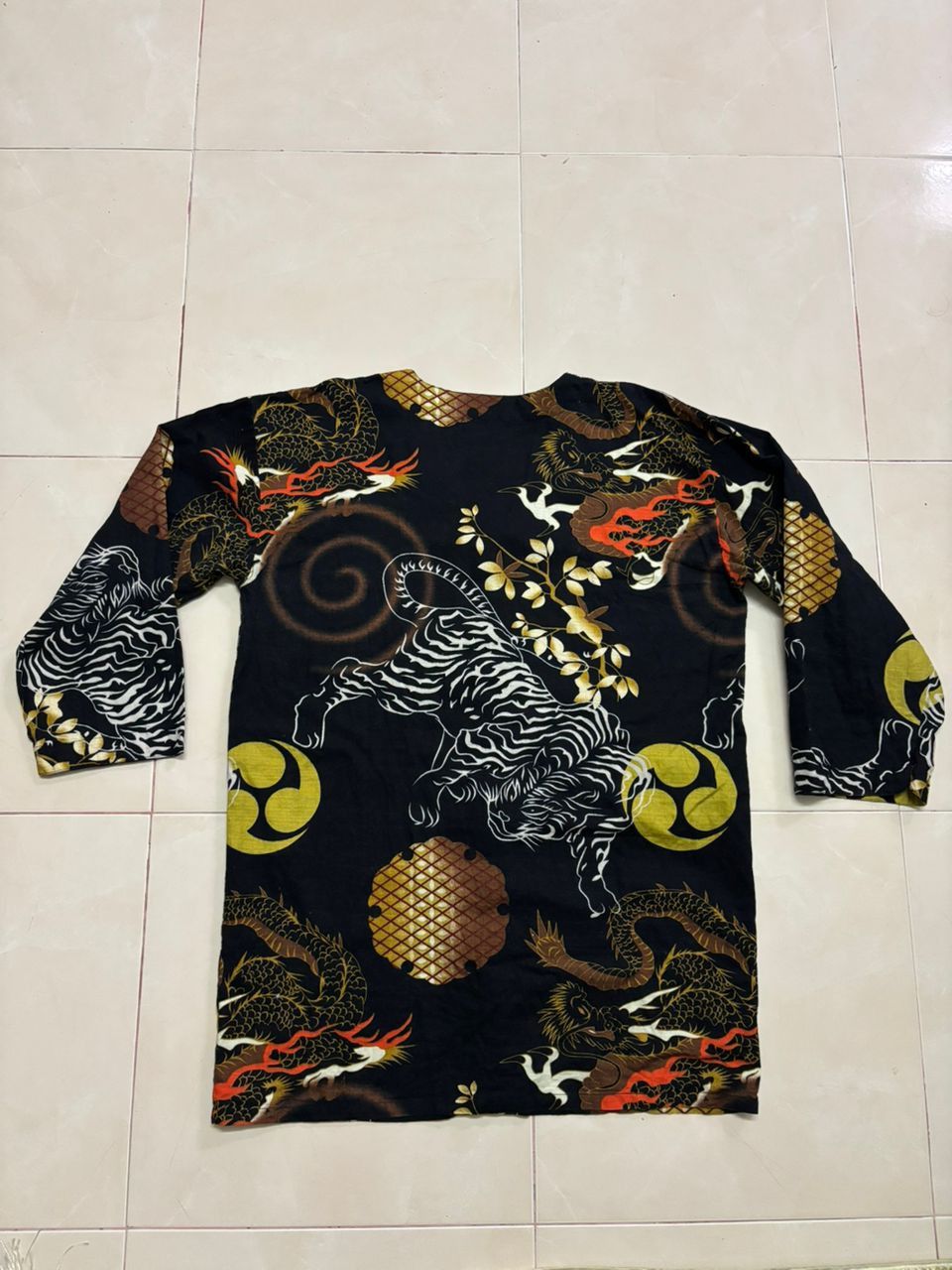 Japanese Brand JAPANESE-STYLE SHIRT OR YUKATA STRIKING TIGER & DRAGON Size US M / EU 48-50 / 2 - 3 Thumbnail