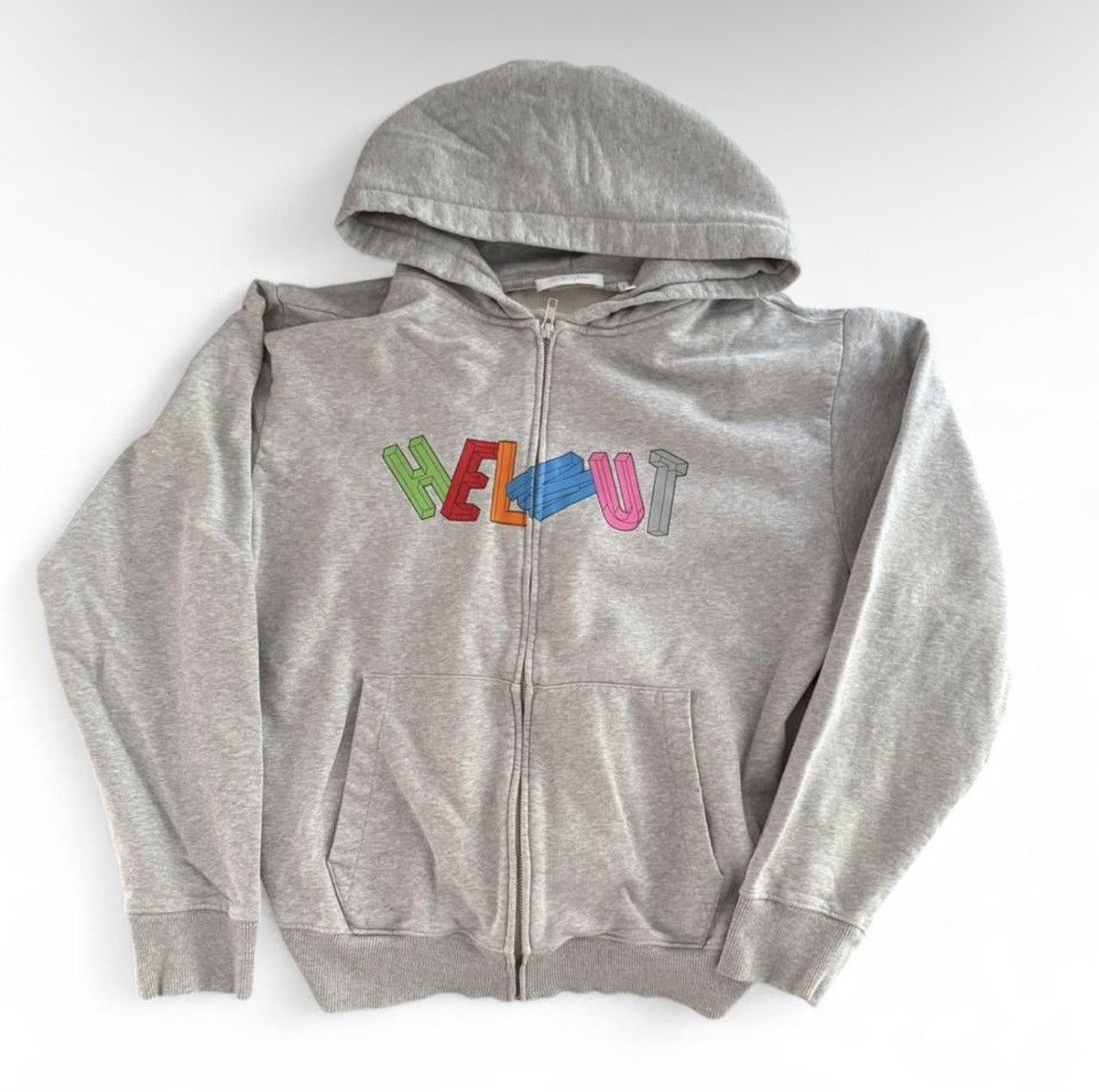 Helmut Lang Helmut Lang Logo Hoodie Zip Up Size US S / EU 44-46 / 1 - 1 Thumbnail