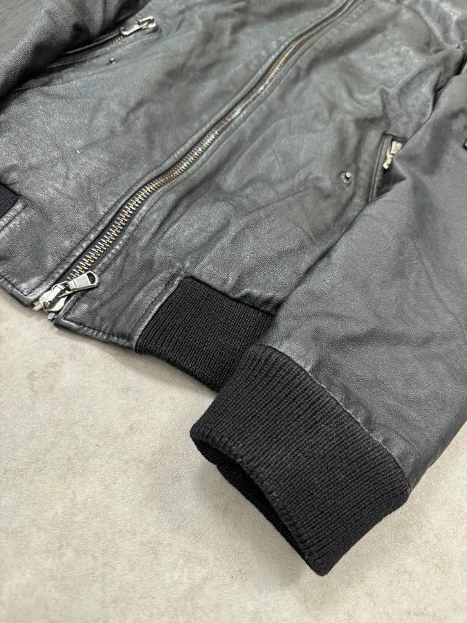 Daniele Alessandrini Daniele Alessandrini Black Bomber Leather Jacket Size US S / EU 44-46 / 1 - 6 Thumbnail