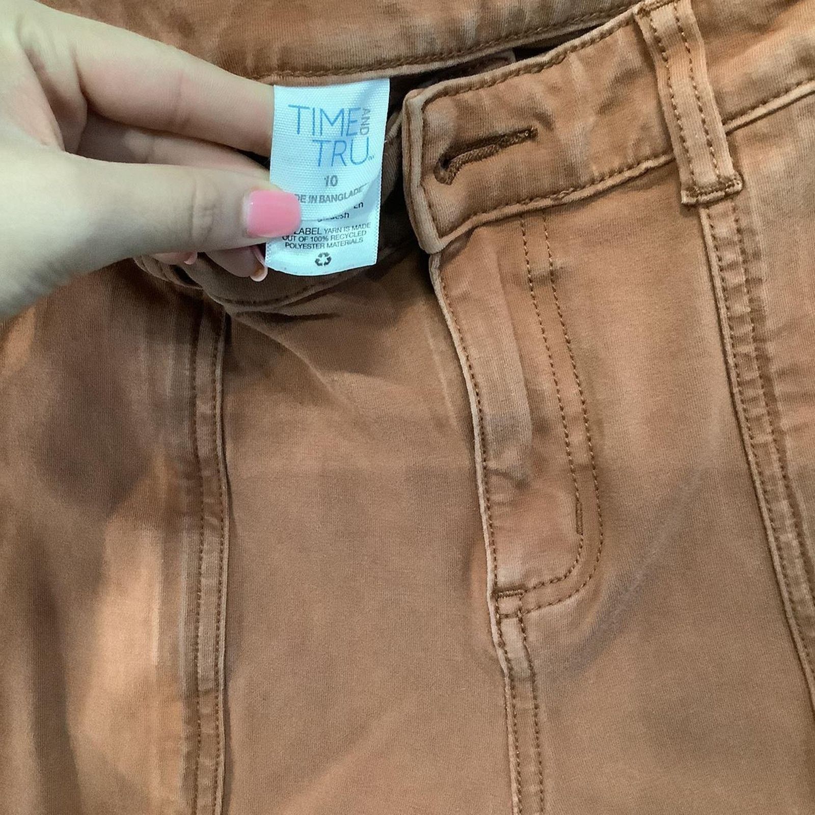 Other Brown carpenter Elastic fitted pants Size 29" - 3 Thumbnail