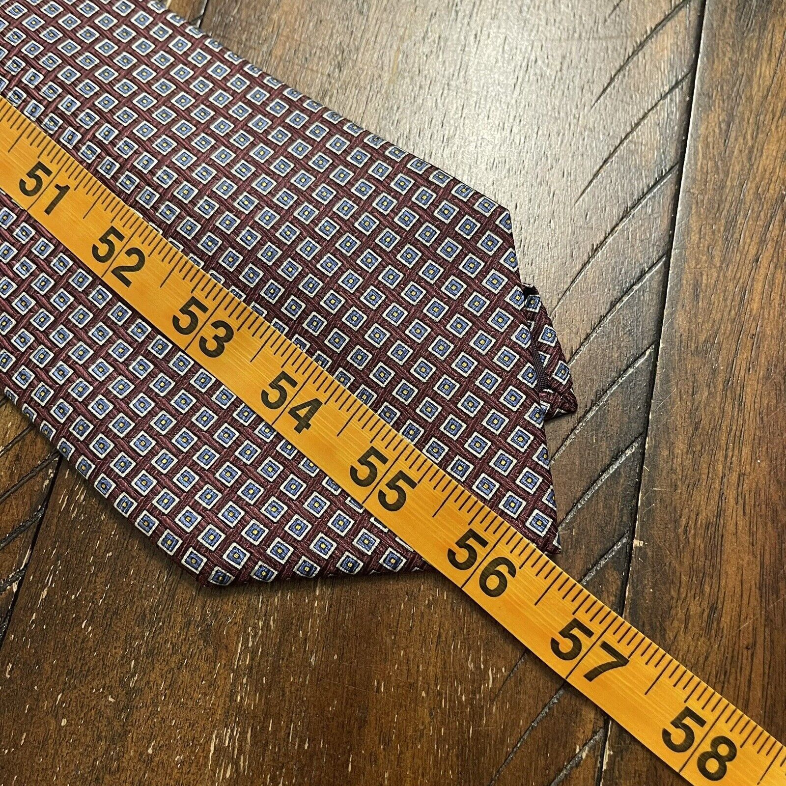 Polo Ralph Lauren Vtg Polo Ralph Lauren Geometric 100% Silk Tie Handmade USA Size ONE SIZE - 8 Thumbnail