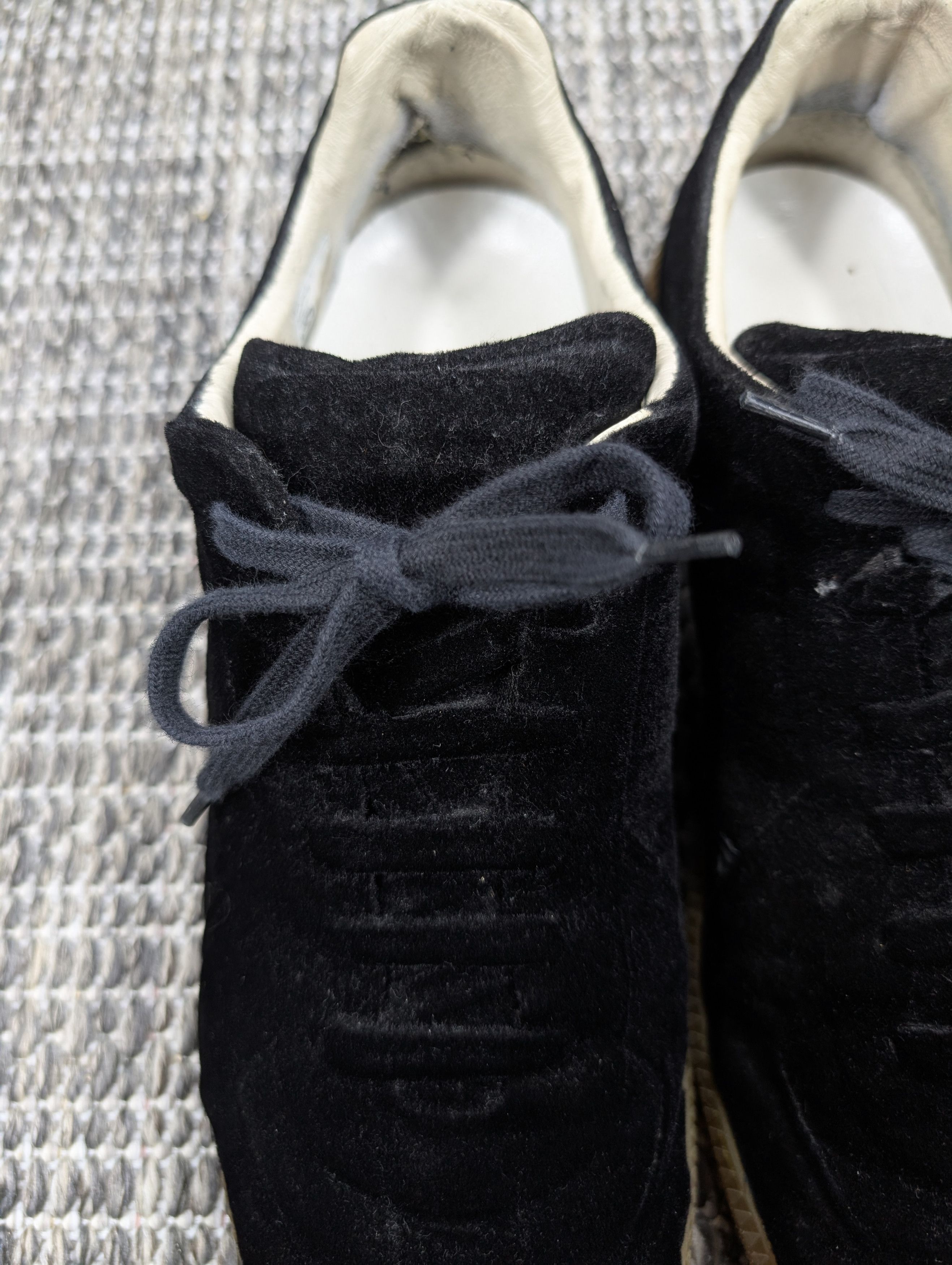 Maison Margiela Maison Margiela GAT Replica Black Velvet Dipped Sneakers Size US 9 / EU 42 - 6 Thumbnail