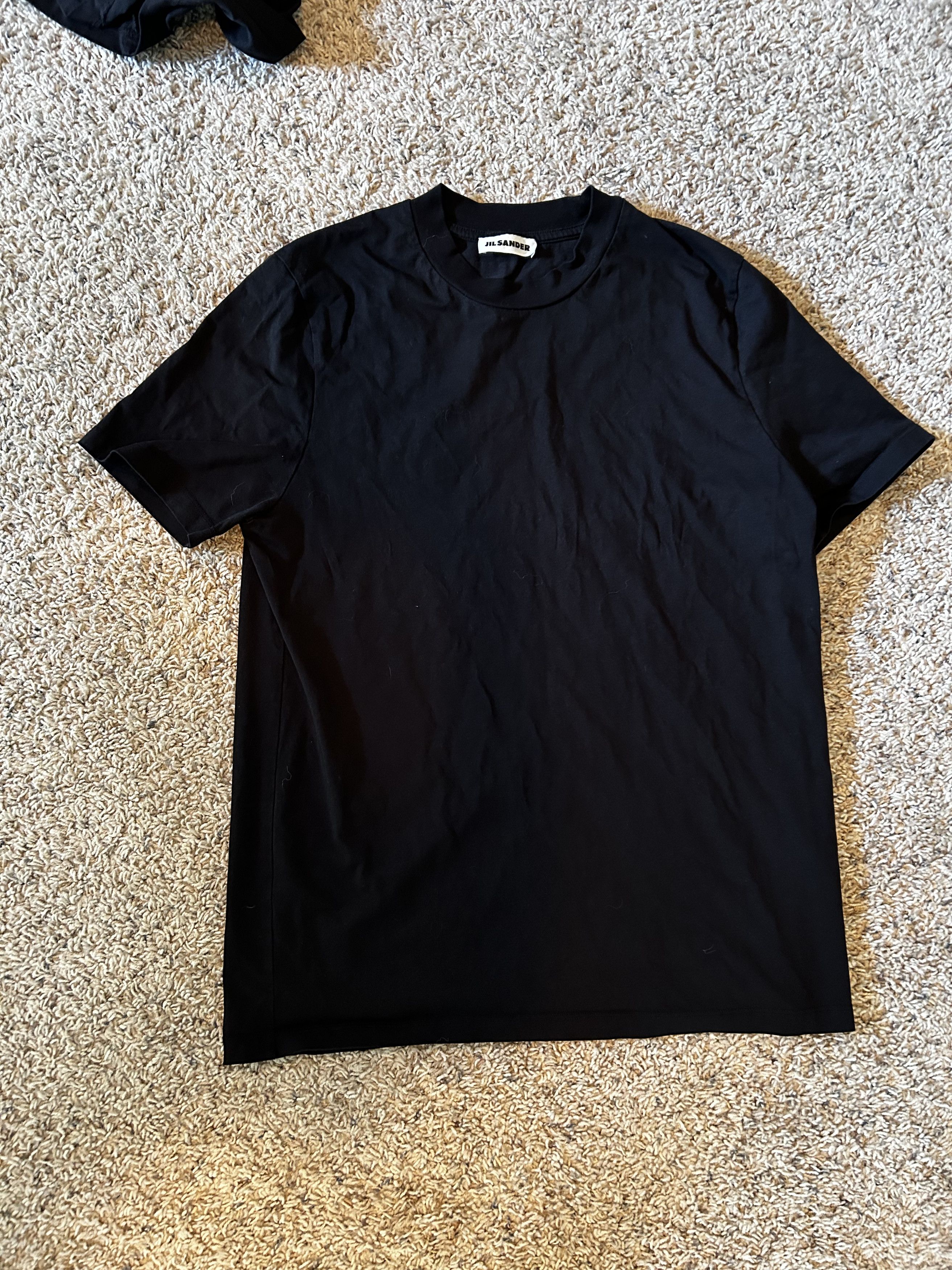 Jil Sander Black Crewneck T-Shirt Size US M / EU 48-50 / 2 - 2 Thumbnail