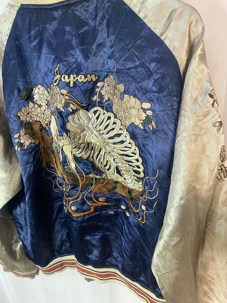 Japanese Brand Skull sukajan zipper jacket by nouveau brilliant homme Size US M / EU 48-50 / 2 - 5 Thumbnail