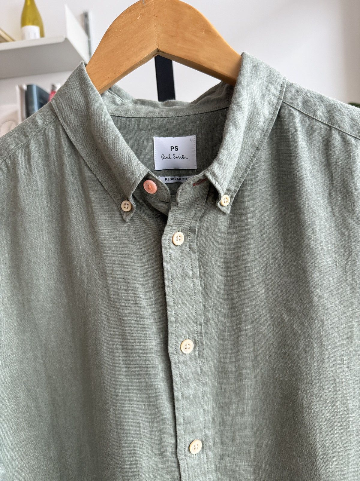Paul Smith Paul Smith Regular Fit Linen Shirt Size US L / EU 52-54 / 3 - 2 Thumbnail