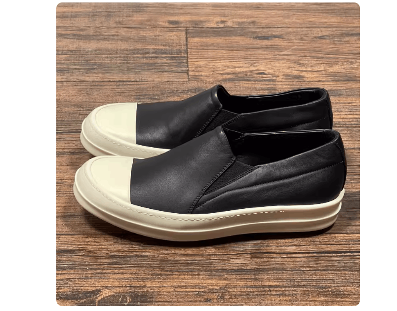 Rick Owens Rick Owens Womens Black Calfskin Geo Sneakers Size US 6 / IT 36 - 2 Thumbnail
