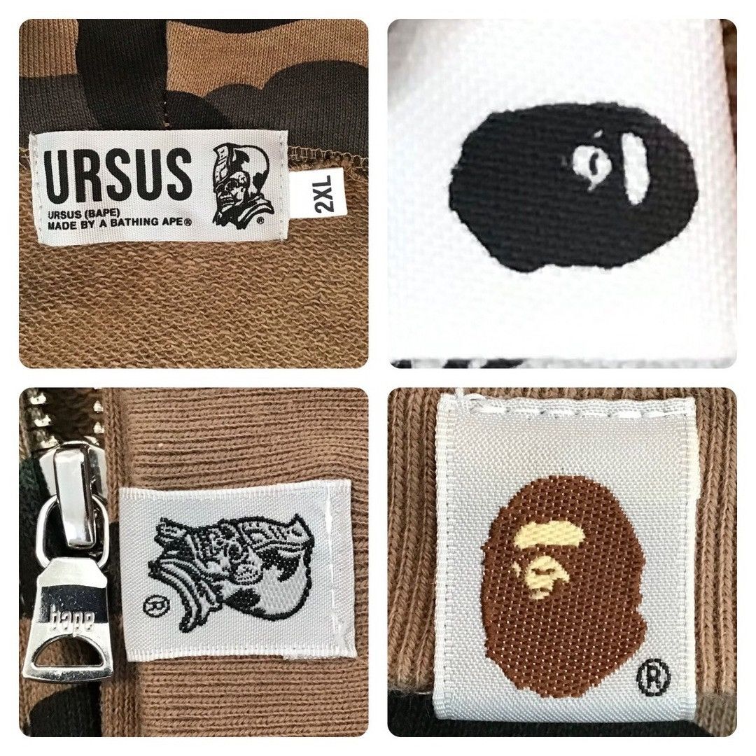 Bape URSUS BAPE full zip hoodie BAPE camo a bathing ape Size US XXL / EU 58 / 5 - 9 Thumbnail