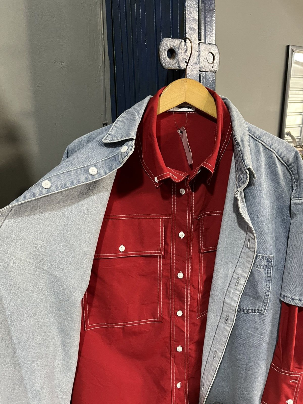 If Six Was Nine Trilion double pocket hybrid style button ups shirt Size US L / EU 52-54 / 3 - 4 Thumbnail