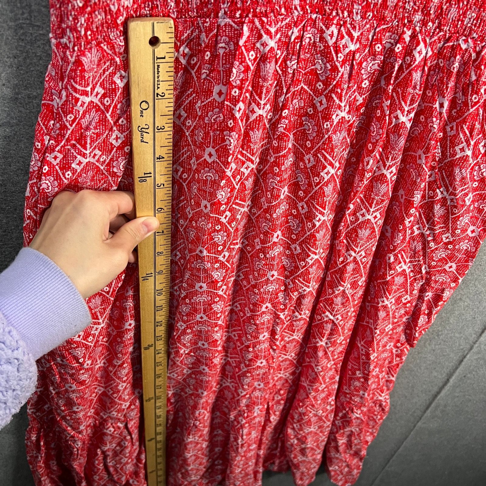 Other Destination 365 Regular Printed Short-Sleeve Midi Dress Red Size XS / US 0-2 / IT 36-38 - 7 Thumbnail