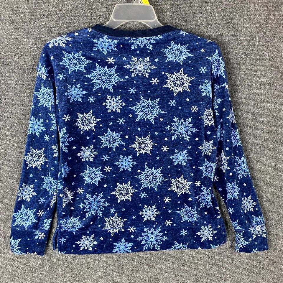 Nautica Nautica Sleep Shirt Women's Small Fleece Snowflakes S Size S / US 4 / IT 40 - 7 Thumbnail