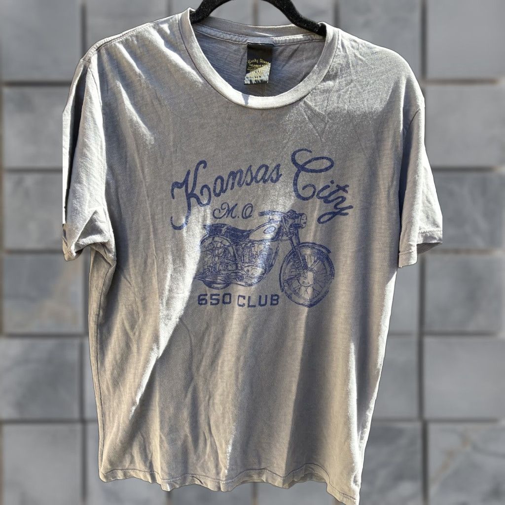 Lucky Brand Lucky Brand Kansas City Motorcycles T-Shirt S Gray Men’s USA Shirt Short Sleeve Crew Neck Vintage? Size US S / EU 44-46 / 1 - 1 Thumbnail