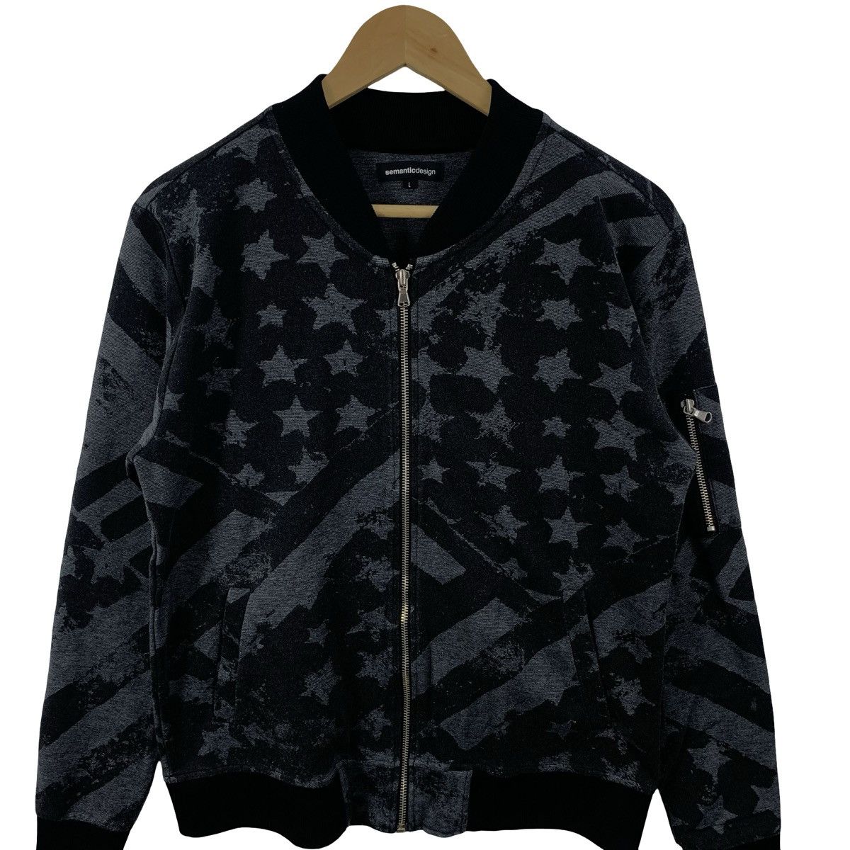 semanticdesign Semantic Design Star Print Zip-Up Bomber Jacket Military Size US L / EU 52-54 / 3 - 6 Thumbnail
