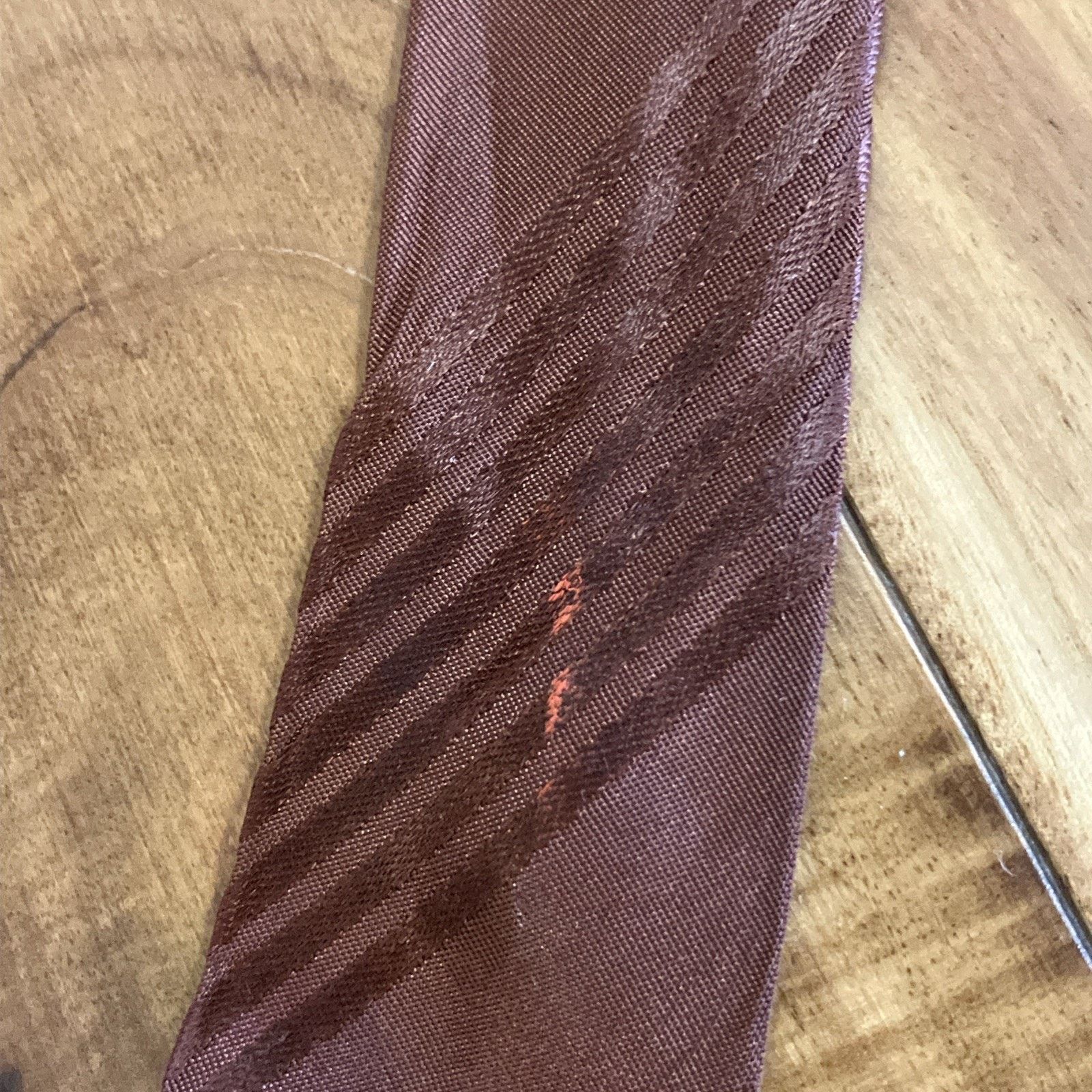 Handmade 1940s Necktie Halloween Hand Painted Spider Web RARE Bronze Size ONE SIZE - 22 Thumbnail