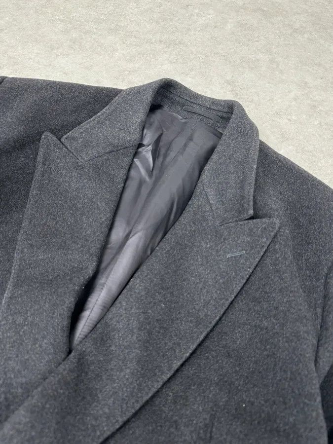 Yves Saint Laurent 1990s Yves Saint Laurent Grey Wool & Cashmere Trench Coat Size US L / EU 52-54 / 3 - 5 Thumbnail