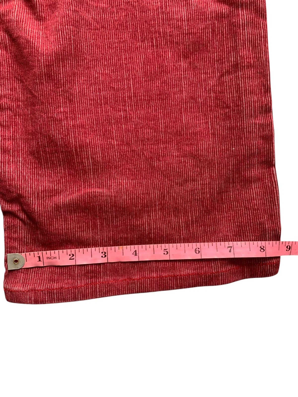 Japanese Brand Red Corduroy Beams Jorts 1/4 Shorts pants Japanesse brand Size US 32 / EU 48 - 12 Thumbnail