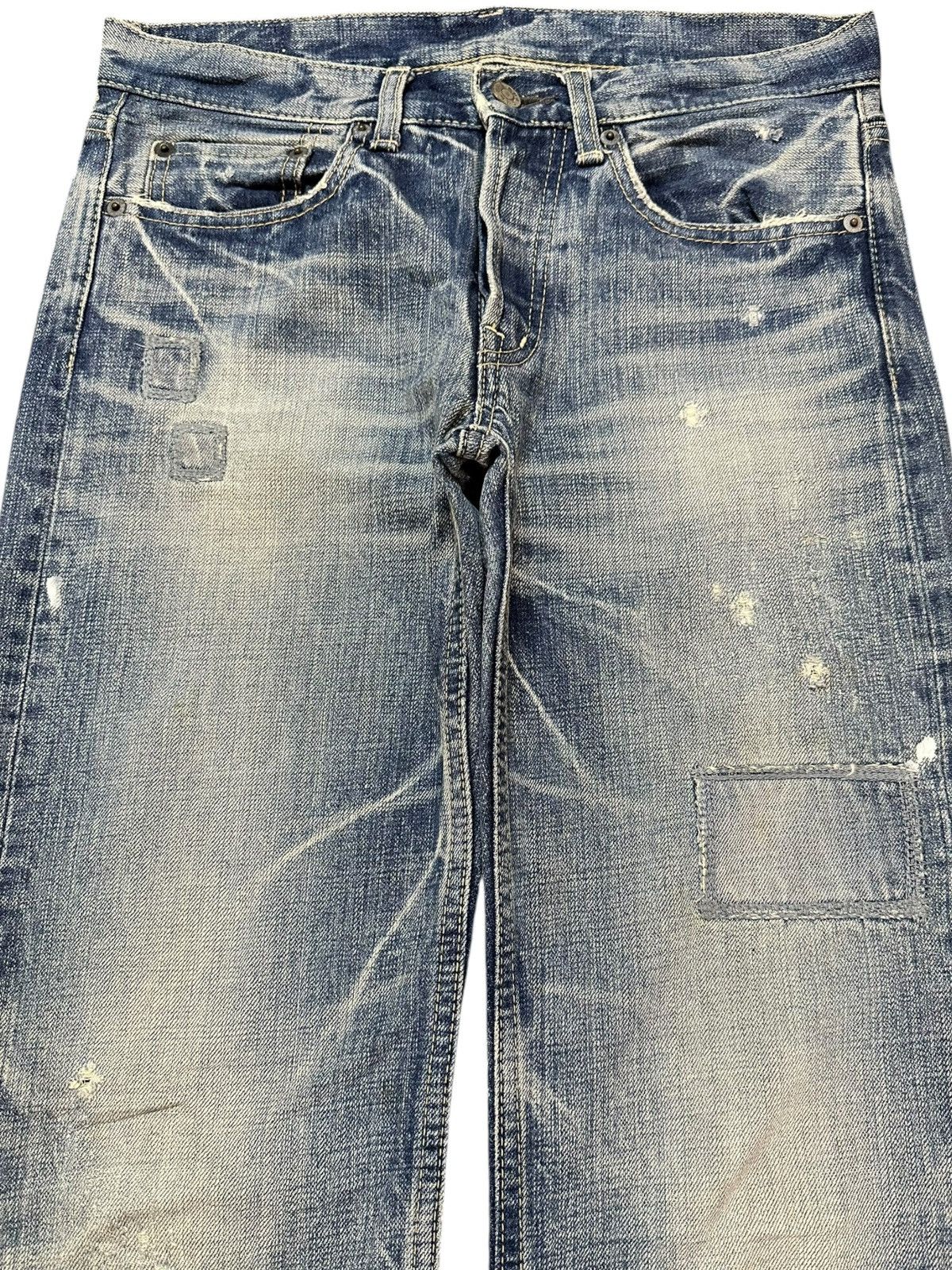 Adolfo Dominguez Vintage D.MG Mudwash Faded Grunge Distressed Denim Size US 30 / EU 46 - 2 Thumbnail