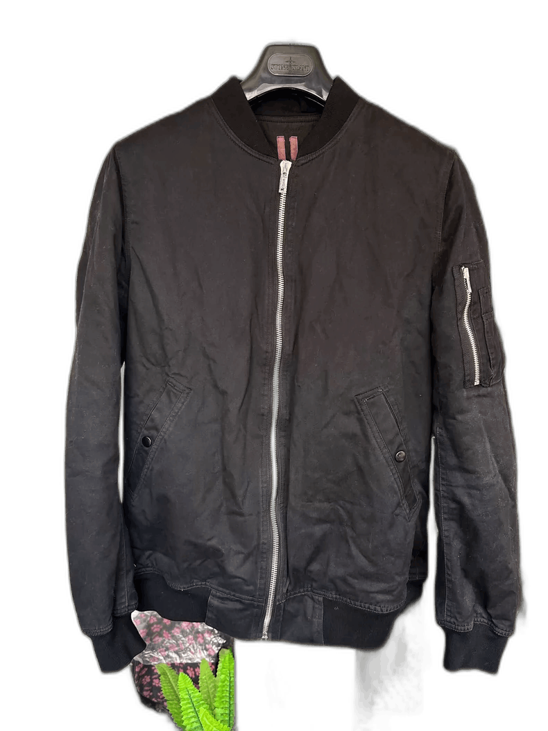 Rick Owens Rick Owens MA1 Black Flight Jacket-2506 Size US XL / EU 56 / 4 - 1 Thumbnail