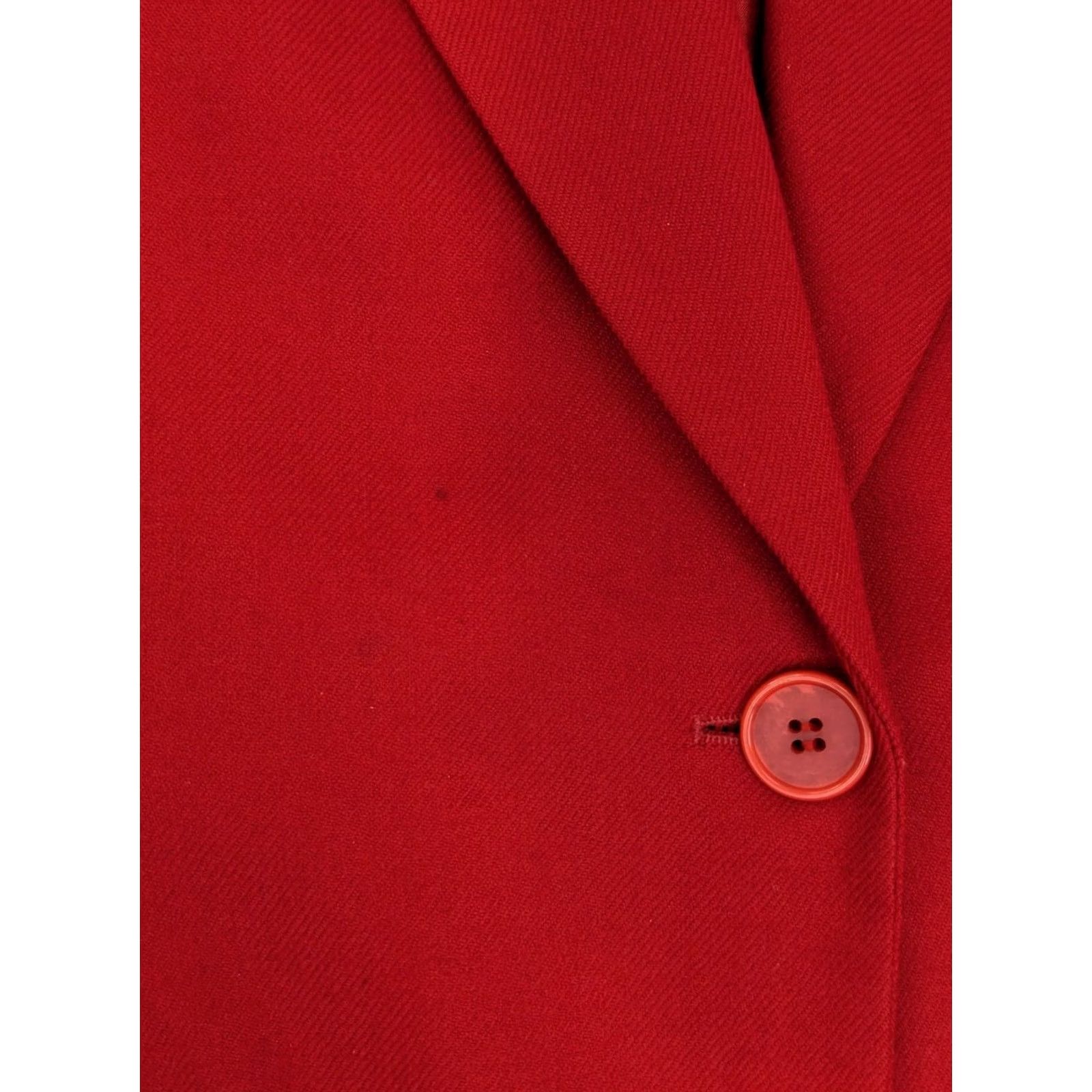 Pendleton Pendleton Blazer Jacket WOMENS 12 Red Wool Check Mid-Length Button Vintage: No (Keep as original) Size XL / US 12-14 / IT 48-50 - 3 Thumbnail
