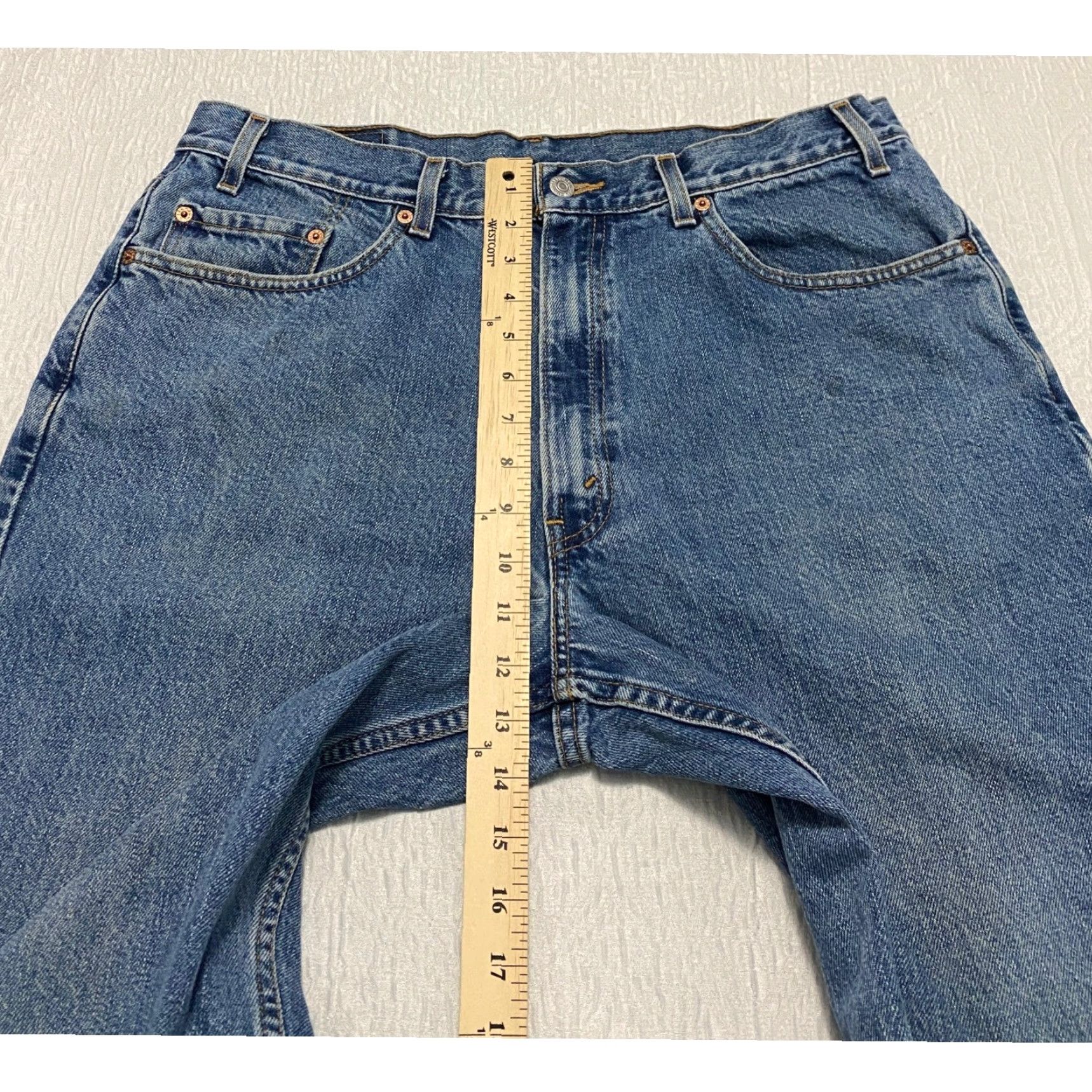 Levi's VINTAGE Levi's 550 Jeans Mens Regular 36 Blue Denim Straight 30 Inseam Relaxed Fit 90s Size US 36 / EU 52 - 6 Thumbnail