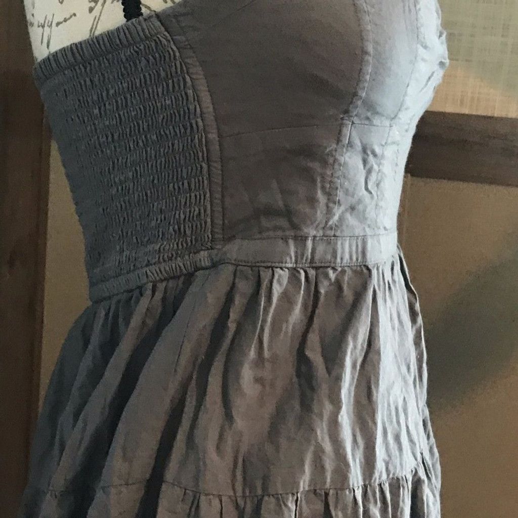 American Eagle Outfitters American eagle size X Small gray dress cotton tiered eyelet Size XXS / US 00 / IT 34 - 13 Thumbnail