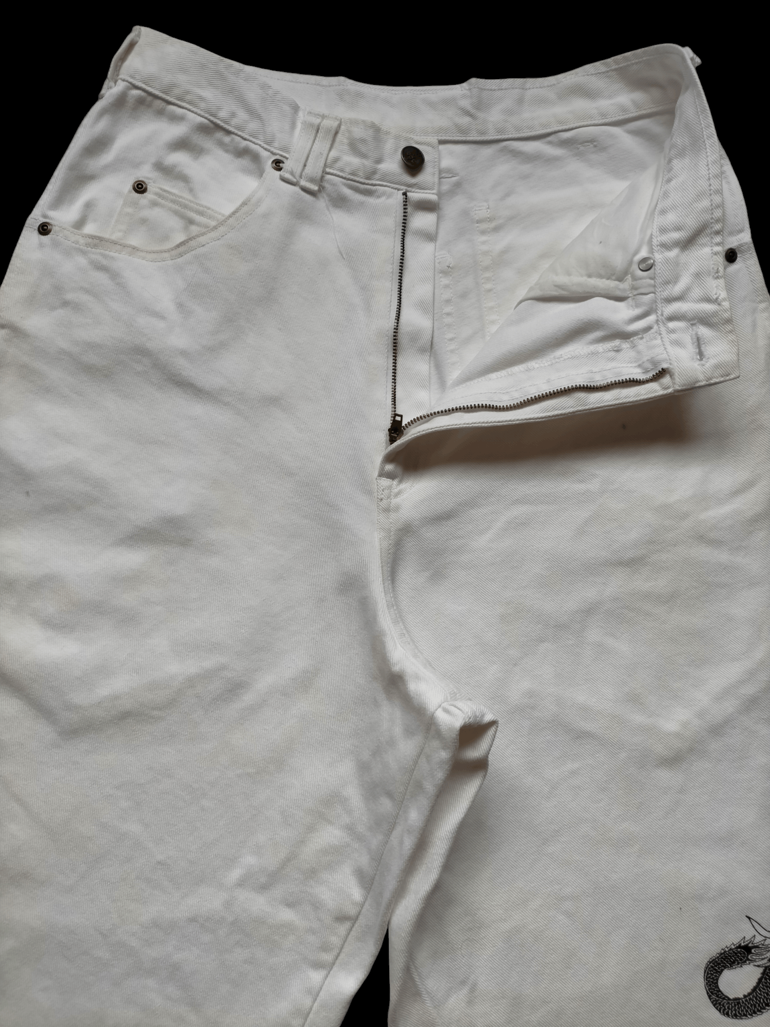 Dogtown Dog Town Embroidered Dragon Baggy Jeans Hip Hop style Size US 31 - 7 Thumbnail