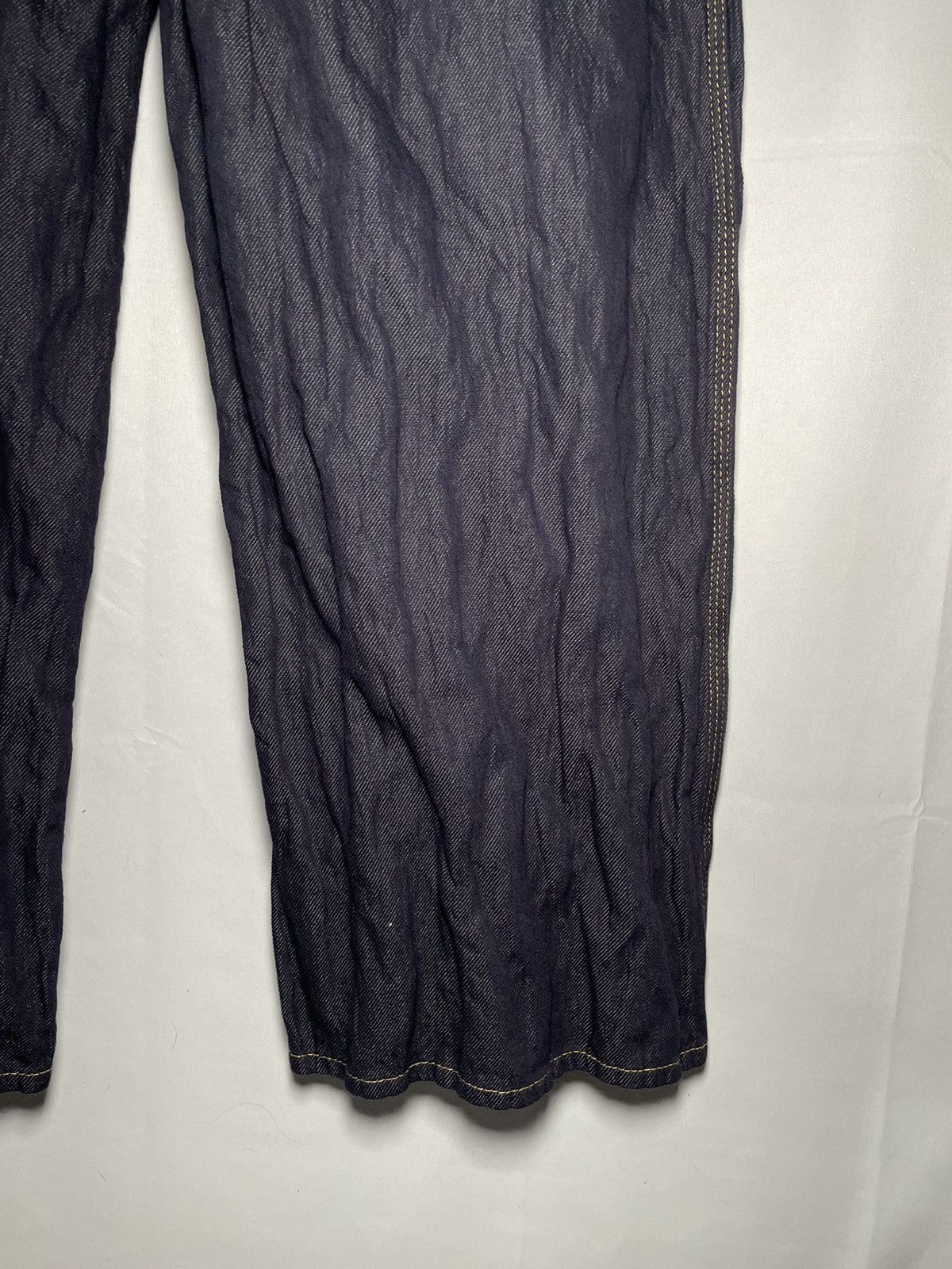Bottega Veneta Bottega Veneta Indigo Crinkled Denim Jeans Size US 36 / EU 52 - 11 Thumbnail