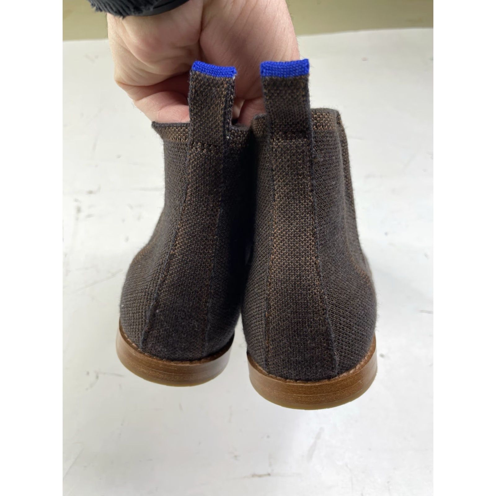 Vintage Rothys Merino Ankle Boot Cocoa Brown Women’s 9 Boot Ankle Wool Brown Womens 9 Merino Boots Minimal wear Size US 9 / IT 39 - 3 Thumbnail