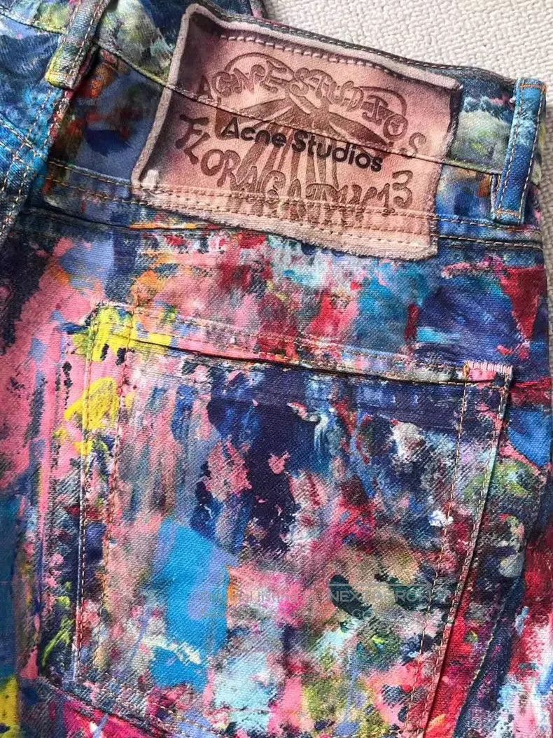 Acne Studios Acne Studios SS25 1981F Colorful Printed Loose Low-Rise Wi Size US 34 / EU 50 - 3 Thumbnail