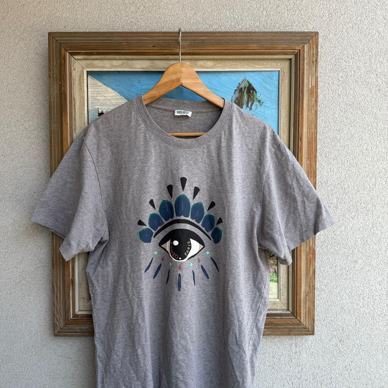 Kenzo Kenzo T Shirt Eyes Big Print Graphic Tee Designer Italy Size US L / EU 52-54 / 3 - 3 Thumbnail