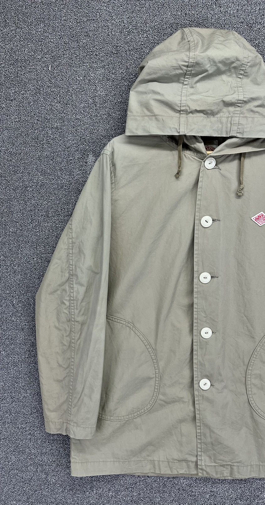 Danton Vintage Danton Vetement Hooded Button Up Light Jacket Size XS / US 0-2 / IT 36-38 - 3 Thumbnail