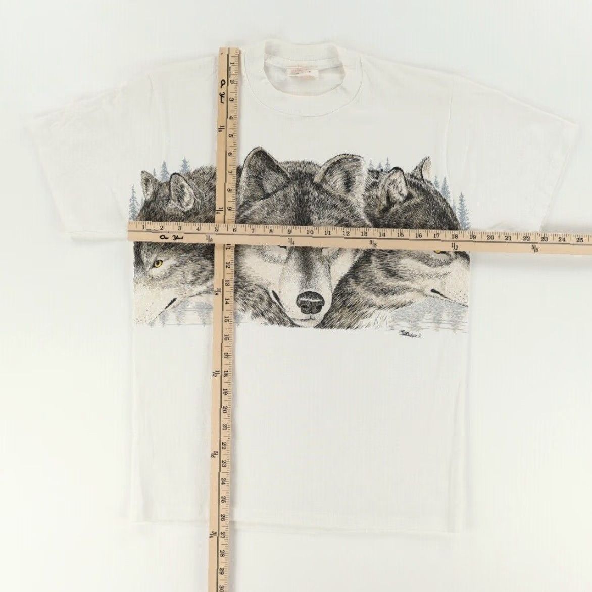 Vintage VINTAGE Penmans Shirt Grey Wolf White M Mens T-Shirt Size US M / EU 48-50 / 2 - 3 Thumbnail