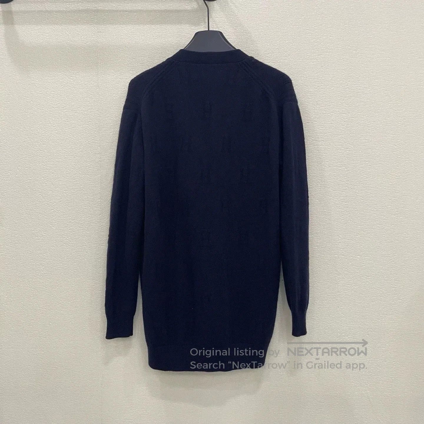 Hermes navy blue Hermes knit cardigan for women. Size US S / EU 44-46 / 1 - 2 Thumbnail