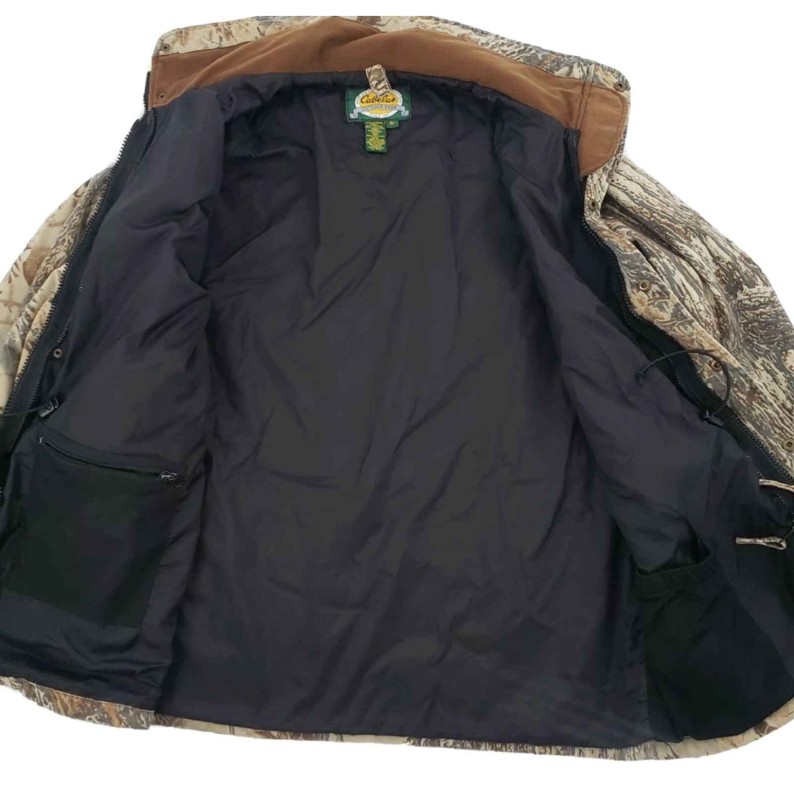 Vintage Cabela's Men's Realtree Camouflage Hunting Jacket Mid-Length Waterproof Breathable Outdoor Brown L Size US L / EU 52-54 / 3 - 5 Thumbnail