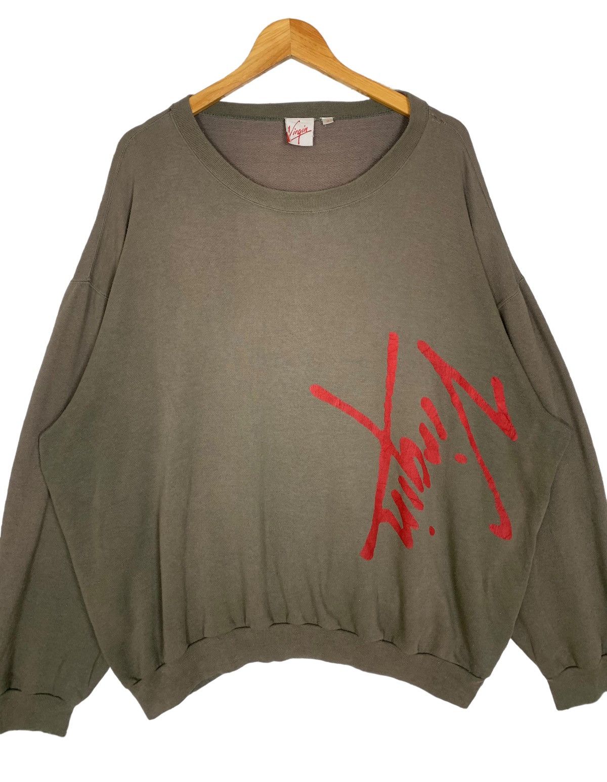 Vintage Vintage Virgin Record Streetwear Outdoor Crewneck Sweatshirt Size US XXL / EU 58 / 5 - 3 Thumbnail