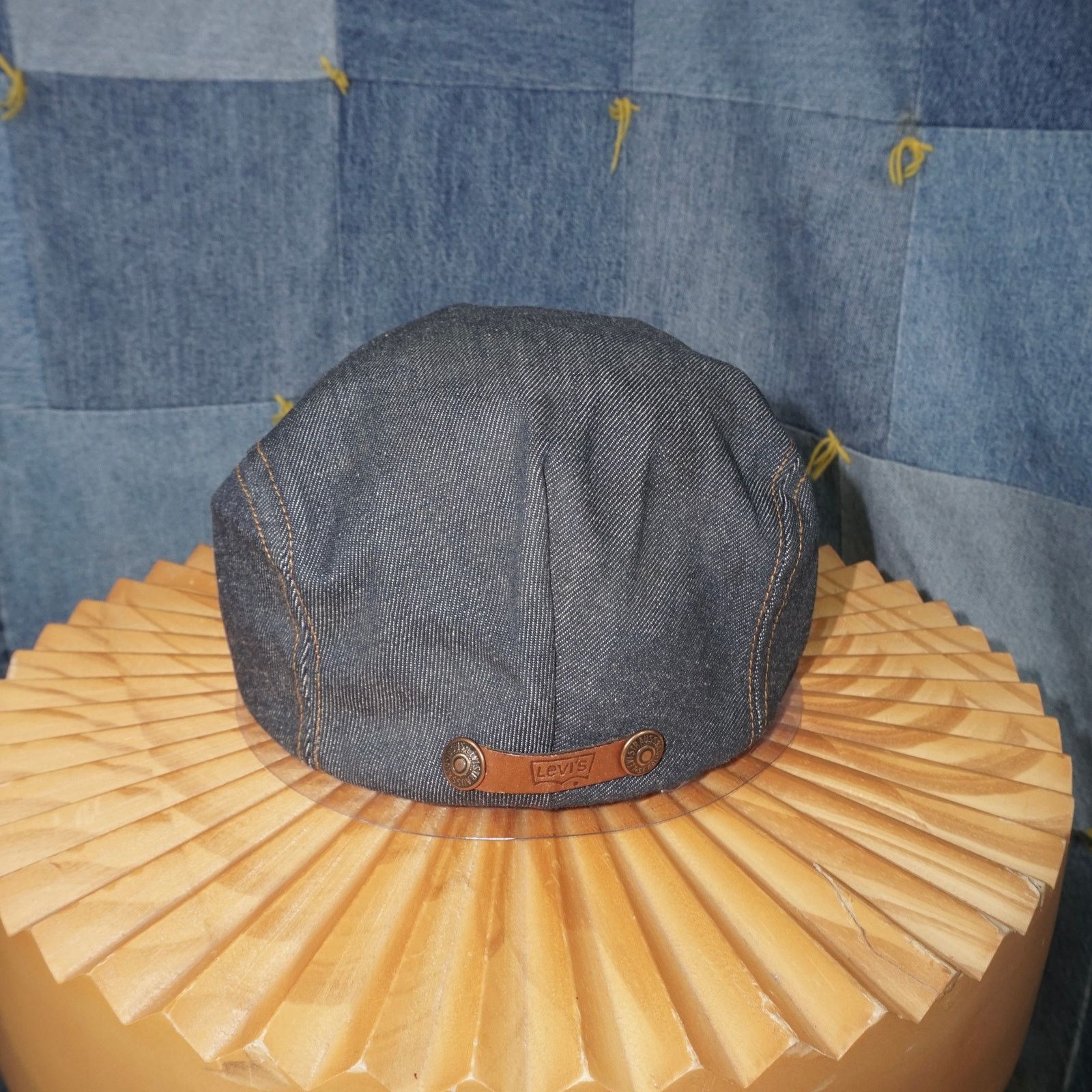 Levi's XL - Vintage 1970s Levi's Engineer true vintage denim Hat Size ONE SIZE - 5 Thumbnail