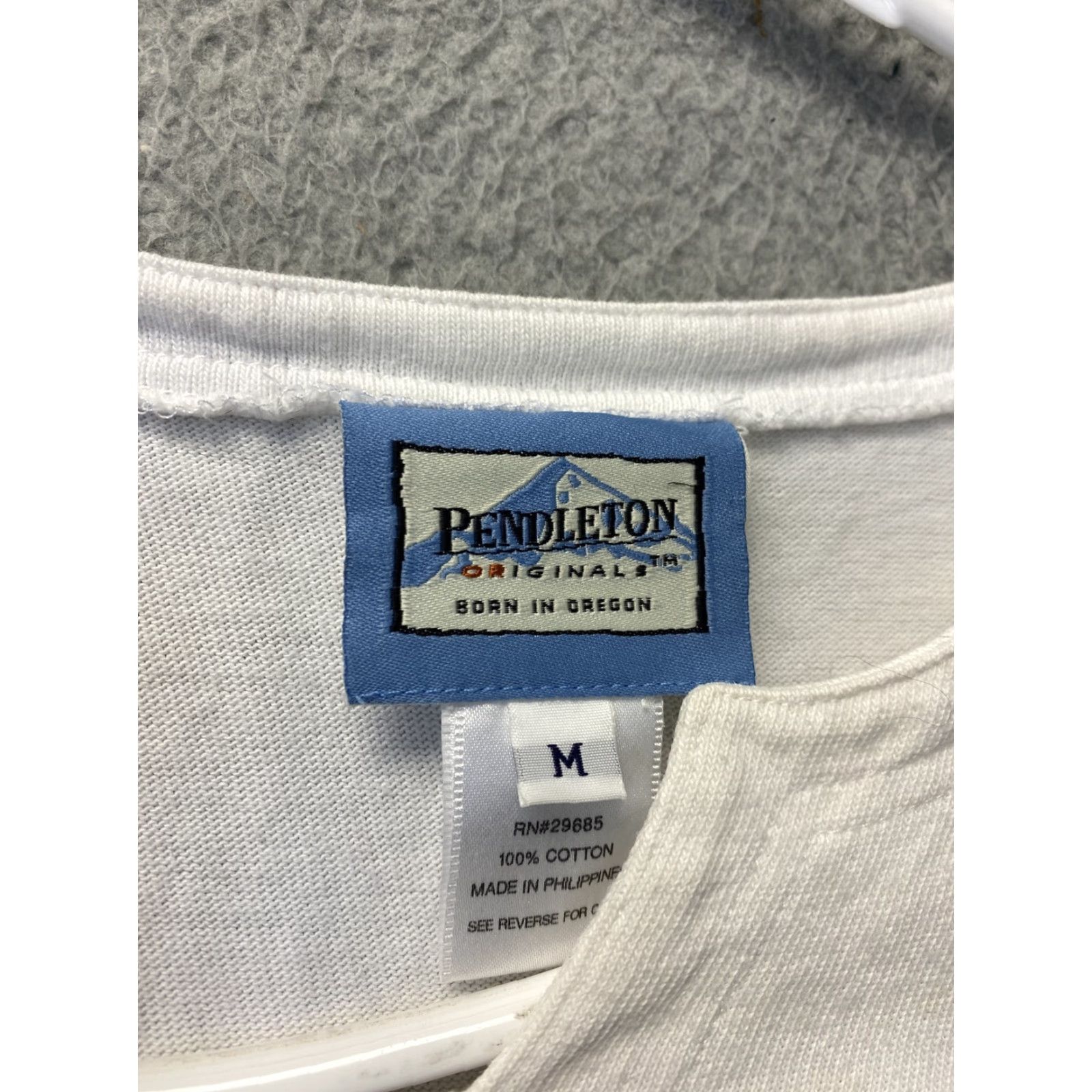 Pendleton Vintage Pendleton Essentials Henley Top Women’s M Red White Blue /100-34 Size M / US 6-8 / IT 42-44 - 3 Thumbnail