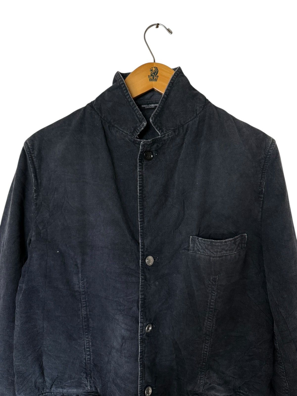 Dolce & Gabbana Vintage Dolce & Gabbana Button Ups Corduroy Denim Jacket Size US M / EU 48-50 / 2 - 4 Thumbnail