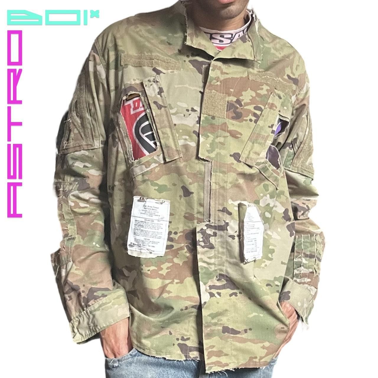 Handmade ASTROBOI* TAN DECONSTRUCTED CAMO MILITARY JACKET_ LARGE Size US L / EU 52-54 / 3 - 1 Thumbnail