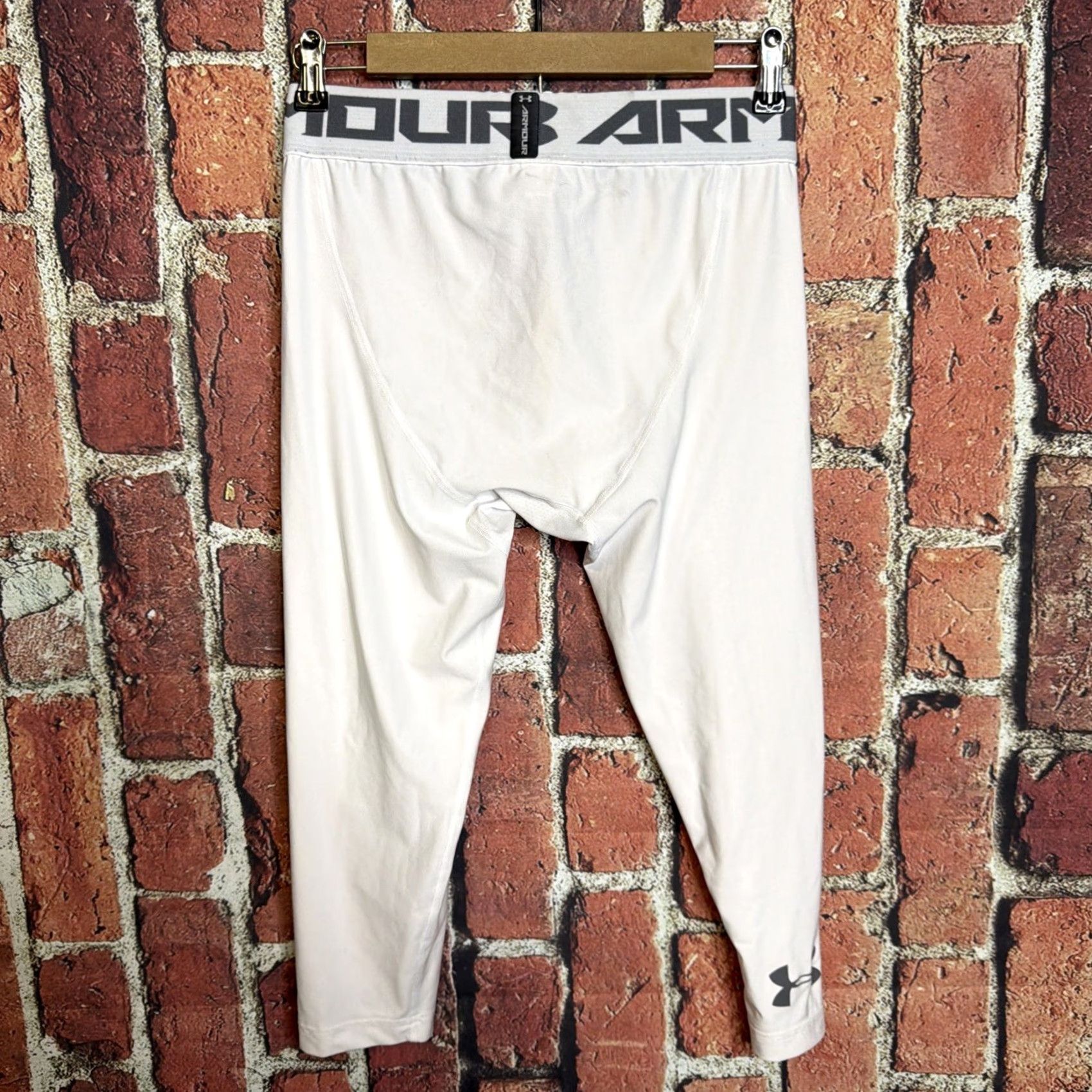 Under Armour Under Armour Pants Men Large White Base Layer Hiking Compression Size US 33 - 3 Thumbnail